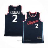 Camiseta Los Angeles Clippers Kawhi Leonard #2 Icon 2024-25 Azul