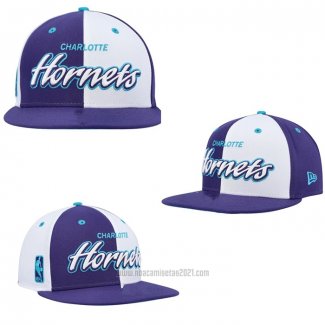 Gorra Charlotte Hornets 59FIFTY Violeta Blanco