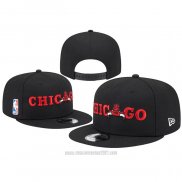 Gorra Chicago Bulls Logo Blend 9FIFTY Snapback Negro