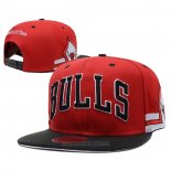 Gorra Chicago Bulls Mitchell & Ness Negro Rojo2
