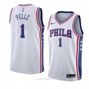 Camiseta Philadelphia 76ers Norvel Pelle #1 Association 2017-18 Blanco