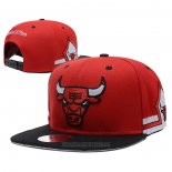 Gorra Chicago Bulls Mitchell & Ness Rojo Negro