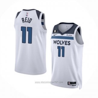 Camiseta Minnesota Timberwolves Naz Reid #11 Association Blanco