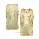 Camiseta Toronto Raptors Vince Carter #15 Mitchell & Ness 1998-99 Oro