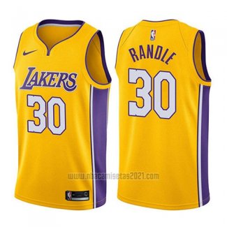 Camiseta Los Angeles Lakers Julius Randle #30 Icon 2017-18 Oro