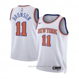 Camiseta Nino New York Knicks Jalen Brunson #11 Association 2022-23 Blanco
