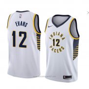 Camiseta Indiana Pacers Tyreke Evans #12 Association 2018 Blanco