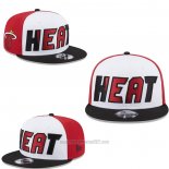 Gorra Miami Heat 9FIFTY Snapback Blanco Negro Rojo