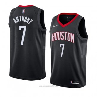 Camiseta Houston Rocketst Carmelo Anthony #7 Statement 2018 Negro