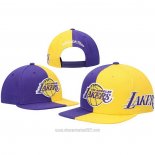 Gorra Los Angeles Lakers Mitchell & Ness Violeta Amarillo