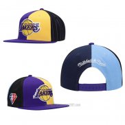 Gorra Los Angeles Lakers Mitchell & Ness Violeta Negro Azul