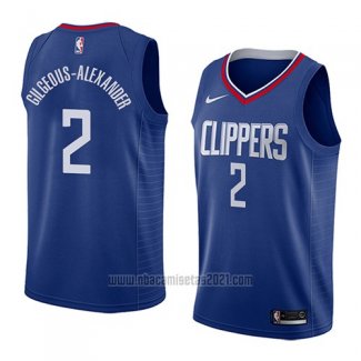 Camiseta Los Angeles Clippers Shai Gilgeous-Alexander #2 Icon 2018 Azul