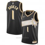 Camiseta Phoenix Suns Devin Booker #1 Select Series Oro Negro