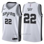 Camiseta San Antonio Spurs Rudy Gay #22 2017-18 Blanco