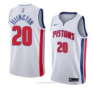 Camiseta Detroit Pistons Wayne Ellington #20 Association 2018 Blanco