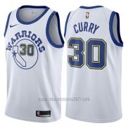 Camiseta Golden State Warriors Stephen Curry #30 Blanco 2017-18