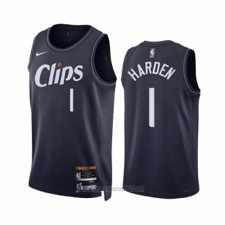 Camiseta Los Angeles Clippers James Harden #1 Ciudad 2023-24 Azul