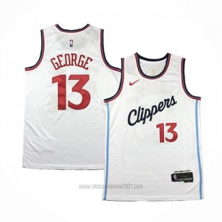 Camiseta Los Angeles Clippers Paul George #13 Association 2024-25 Blanco