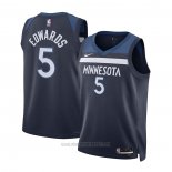 Camiseta Nino Minnesota Timberwolves Anthony Edwards #5 Icon Azul