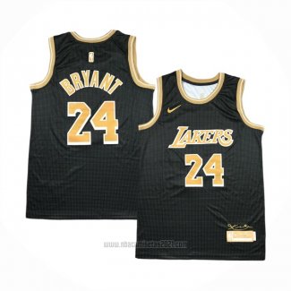 Camiseta Los Angeles Lakers Kobe Bryant #24 Select Series Oro Negro