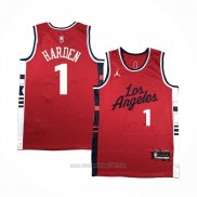 Camiseta Los Angeles Clippers James Harden #2 Statement 2024-25 Rojo