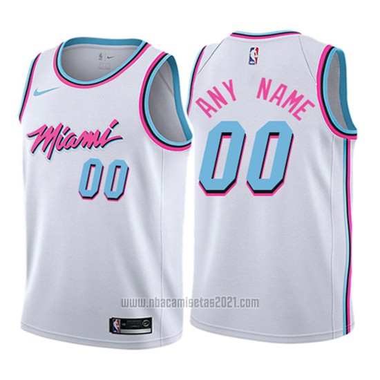 Camiseta Nino Miami Heat Personalizada 2017-18 Blanco Baratas